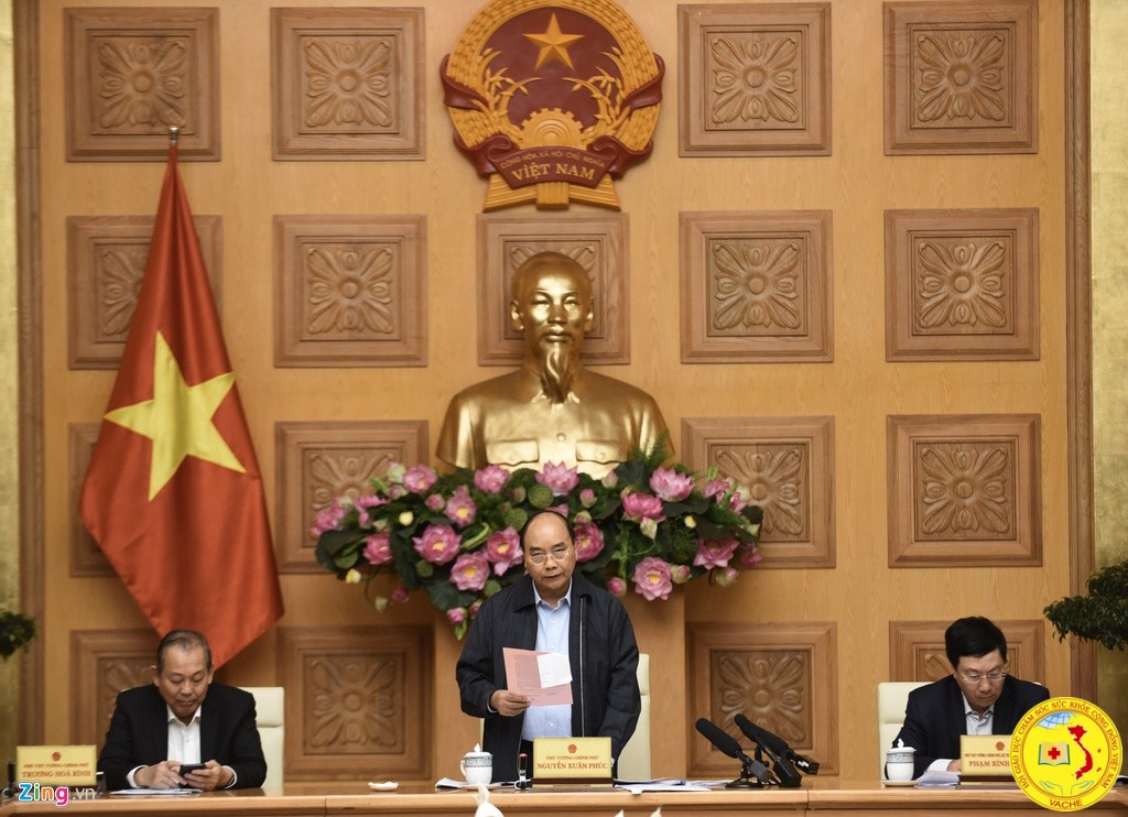 Thủ tướng Nguyễn Xuân Phúc đánh giá cao công tác phòng, chống dịch ở Việt Nam. Ảnh: Hải Nam.